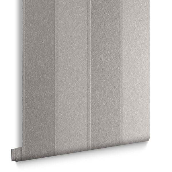 vtwonen Graham & Brown vliesbehang Baroque Bead Stripe Platinum Zilver