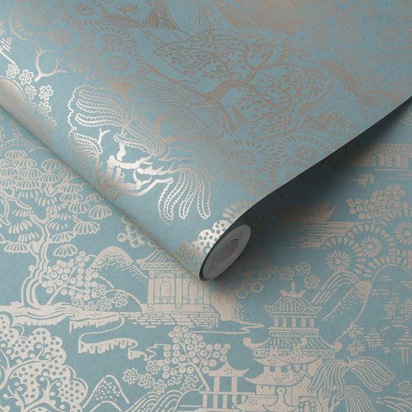 Vtwonen Graham & Brown Vliesbehang Basuto Duck Egg Groen