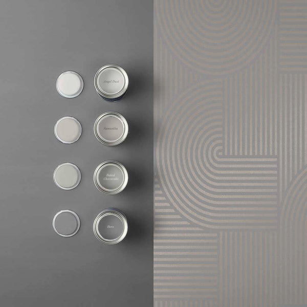 Vtwonen Graham & Brown Vliesbehang Centra Taupe Grijs