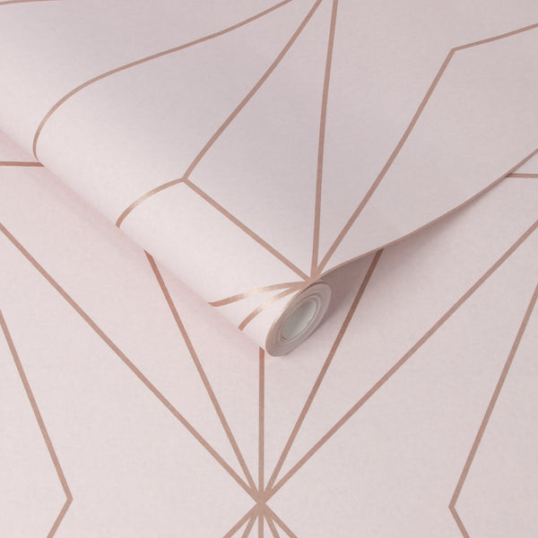 Vtwonen Graham & Brown Vliesbehang Harmony Blush Rosegold Roze