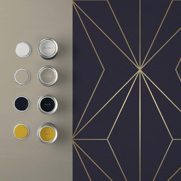 Vtwonen Graham & Brown Vliesbehang Harmony Navy Gold Blauw