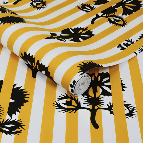 Vtwonen Graham & Brown - Vliesbehang - Hide And Seek Mustard