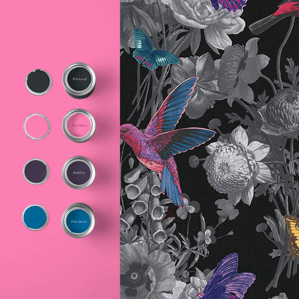 Vtwonen Graham & Brown Vliesbehang Jardin Black Zwart