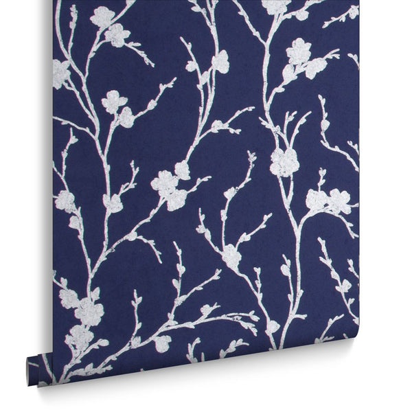 vtwonen Graham & Brown vliesbehang Meiying Cobalt blauw