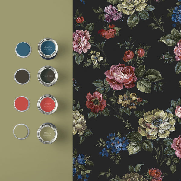 Vtwonen Graham & Brown Vliesbehang Muse Charcoal Zwart