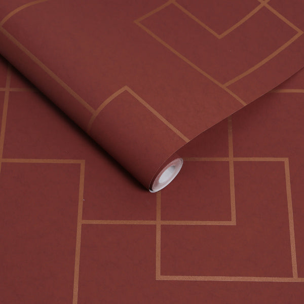 Vtwonen Graham & Brown Vliesbehang Primo Alizarin Rood