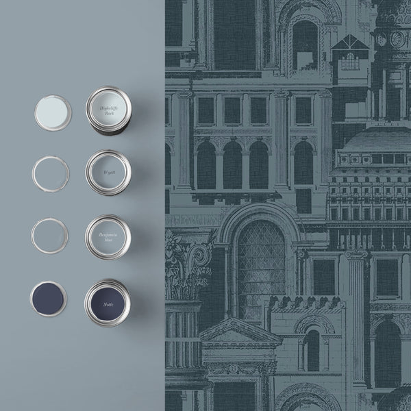 Vtwonen Graham & Brown Vliesbehang Quarters Ink Blauw