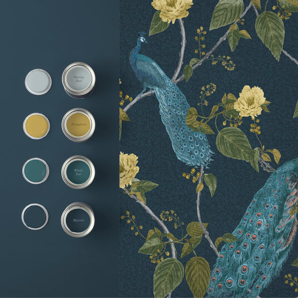 Vtwonen Graham & Brown Vliesbehang Resplendence Navy Blauw