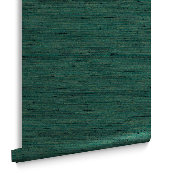 vtwonen Graham & Brown vliesbehang Silk Texture Envy groen