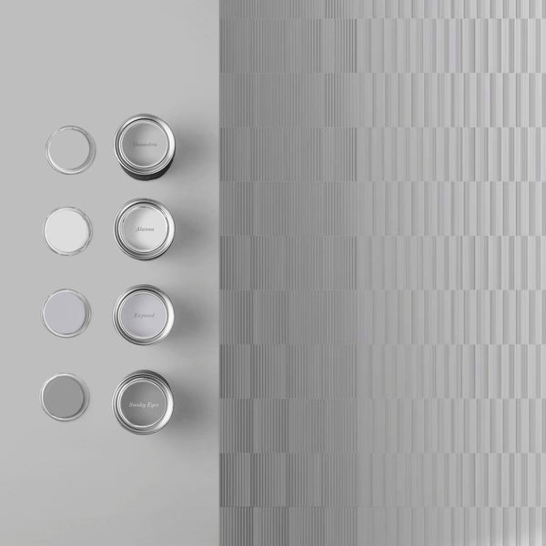 Vtwonen Graham & Brown Vliesbehang Symmetry Mono Zilver