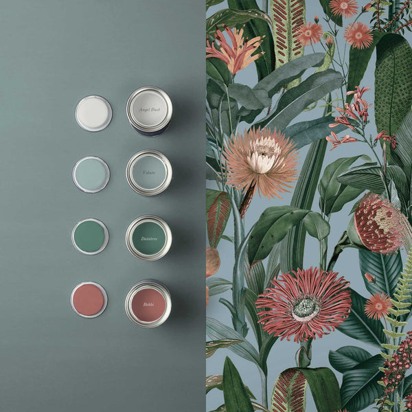 Vtwonen Graham & Brown Vliesbehang Tigerlily Sky Blauw