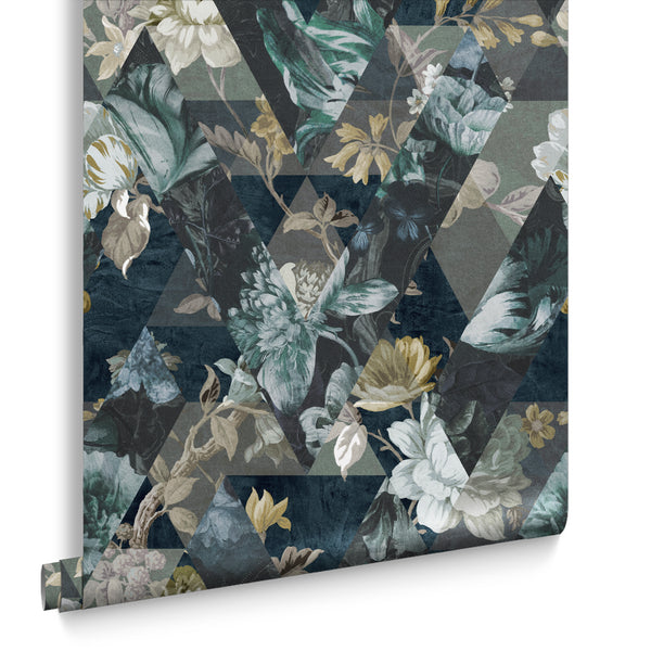 vtwonen Graham & Brown vliesbehang Timepiece Midnight blauw