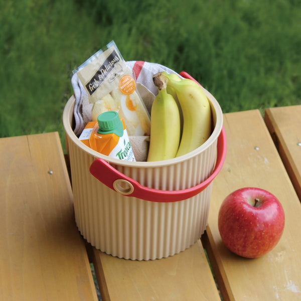 Vtwonen Hachiman Omnioutil Opbergemmer - Mini - Beige/Rood