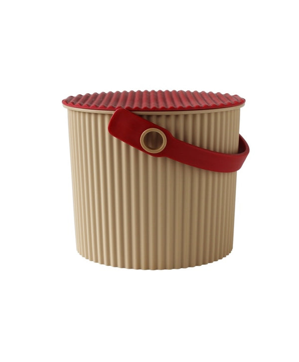 vtwonen Hachiman Omnioutil Opbergemmer - Mini - Beige/Rood