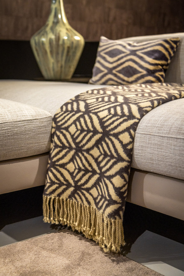 Vtwonen Hoii Plaid Alexandra - 150x200 Cm - Charcoal Gray - Antraciet