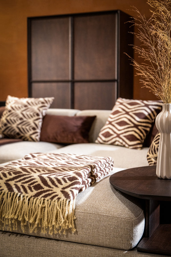 Vtwonen Hoii Plaid Alexandra - 150x200 Cm - Chocolate Martini - Bruin