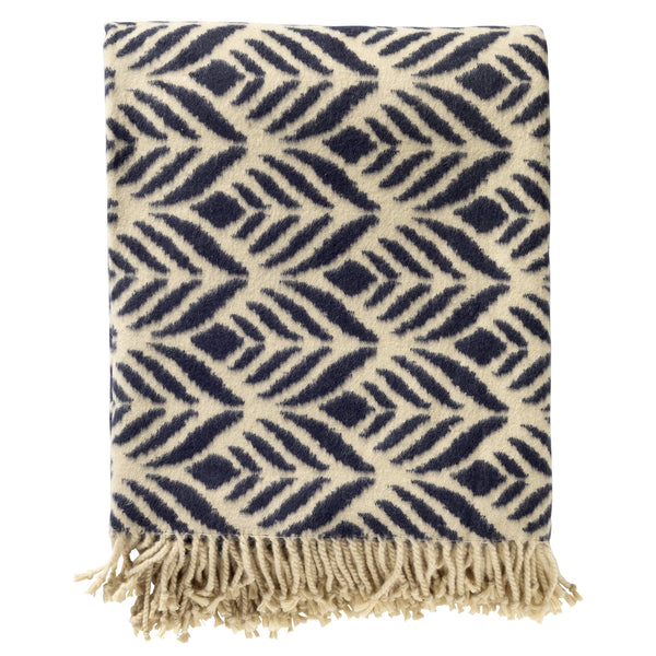 Vtwonen Hoii Plaid Alexandra - 150x200 Cm - Insignia Blue - Blauw