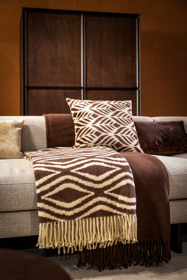 Vtwonen Hoii Plaid Amorella - 150x200 Cm - Chocolate Martini - Bruin