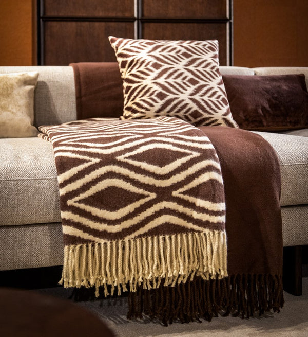 Vtwonen Hoii Plaid Annabella - 150x200 Cm - Chocolate Martini - Bruin