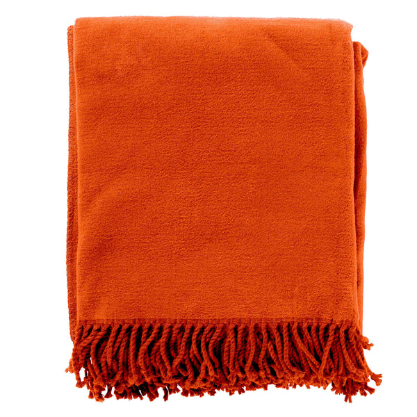 vtwonen Hoii plaid Annabella - 150x200 cm - Potters Clay - Oranje