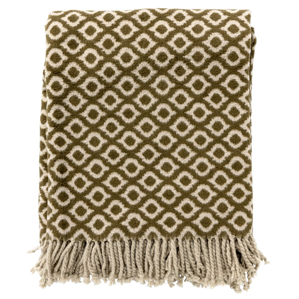 vtwonen Hoii plaid Isabella - 150x200 cm - Military Olive - Groen