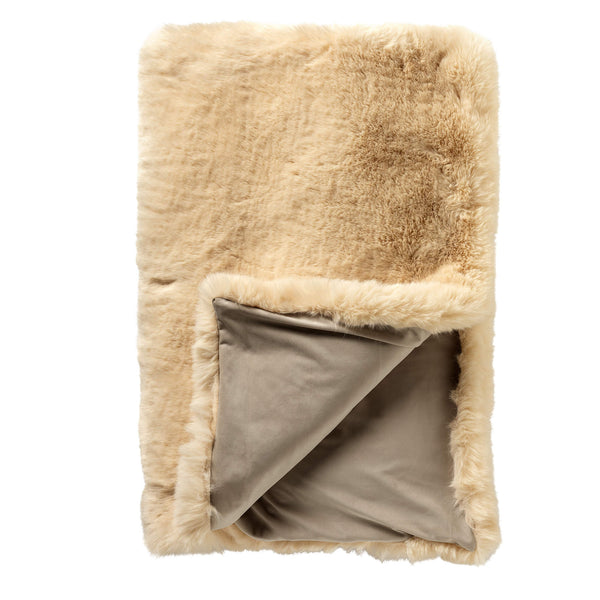 vtwonen Hoii plaid Juliette - 140x180 cm - Parchment - Bruin