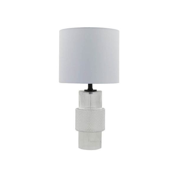 vtwonen HOME DELUXE Grote tafellamp van glas YUKI - Transparant