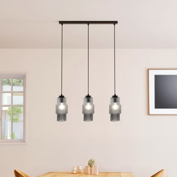 Vtwonen HOME DELUXE Hanglamp Van Glas YUKI - Rookgrijs