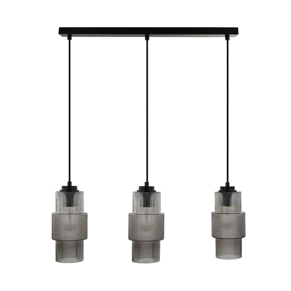 vtwonen HOME DELUXE Hanglamp van Glas YUKI - Rookgrijs