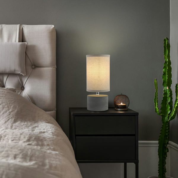 Vtwonen HOME DELUXE Kleine Tafellamp In Betonlook - Grijs