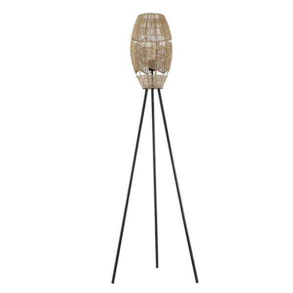 vtwonen HOME DELUXE Tripod Vloerlamp van Jute KIKO - Natuur