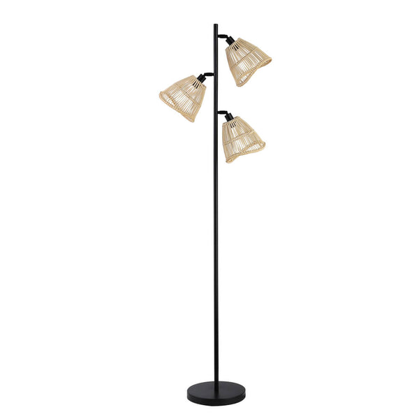 vtwonen HOME DELUXE Vloerlamp van rotan FELIA - Beige