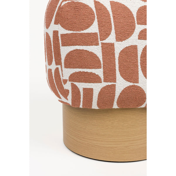 Vtwonen Housecraft Living Cyril Poef/ Krukje Terra Rood