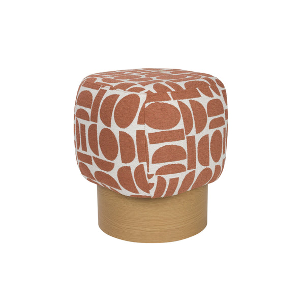 Vtwonen Housecraft Living Cyril Poef/ Krukje Terra Rood