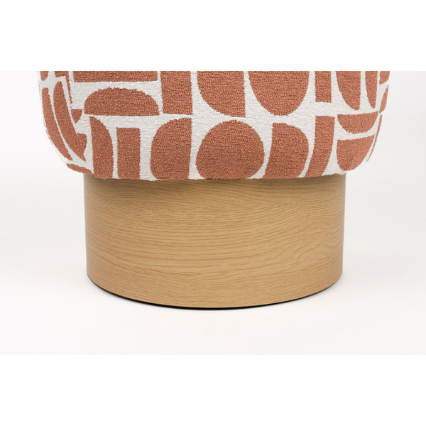 Vtwonen Housecraft Living Cyril Poef/ Krukje Terra Rood