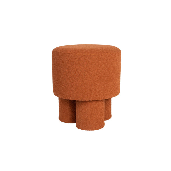 vtwonen Housecraft Living Marcos Kruk/ Poef Bouclé Rood/ Bruin