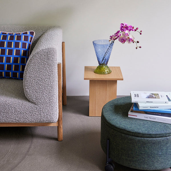 Vtwonen Hübsch Poef Contain - Acryl/polyester/staal - ø66x37cm