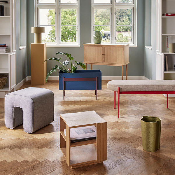 Vtwonen Hübsch Poef Sculpture - Polyester - 45x45xh47cm