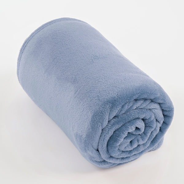 Vtwonen In The Mood Collection Famke Fleece Plaid - L180 X B130 Cm - Lichtblauw