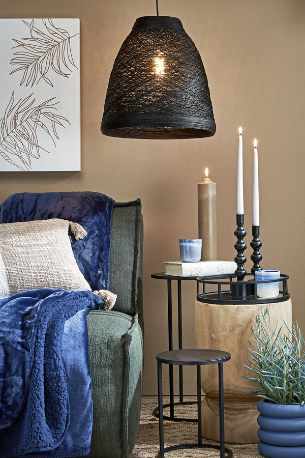 Vtwonen In The Mood Mardy Fleece Plaid - L200 X B150 Cm - Polyester - Donkerblauw