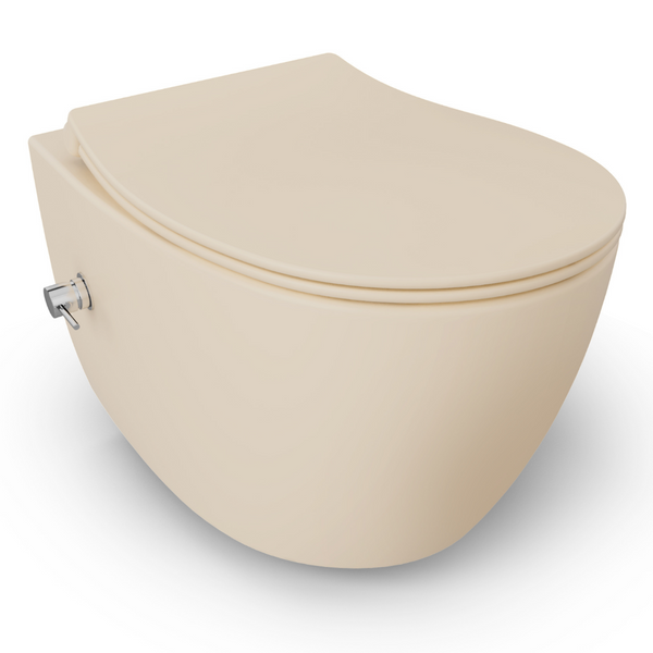 vtwonen Isvea Wc Toilet Badkamer Hangend Bidet Ivoor Inclusief Softclose Toiletbril