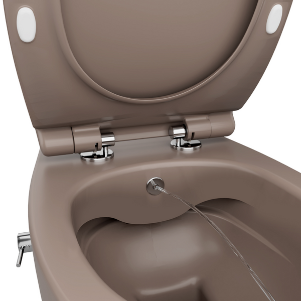 Vtwonen Isvea Wc Toilet Badkamer Hangend Bidet Taupe Inclusief Softclose Toiletbril