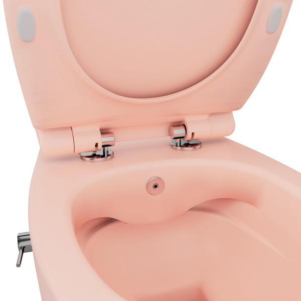 Vtwonen Isvea Wc Toilet Badkamer Hangend Bidet Zalm Roze Inclusief Softclose Toiletbril