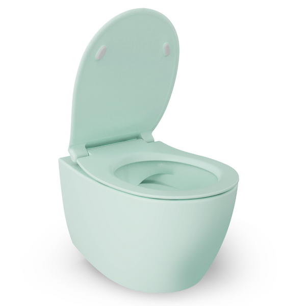 Vtwonen Isvea Wc Toilet Badkamer Hangend Mint Groen Inclusief Softclose Toiletbril