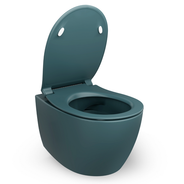Vtwonen Isvea Wc Toilet Badkamer Hangend Petrol Groen Inclusief Softclose Toiletbril