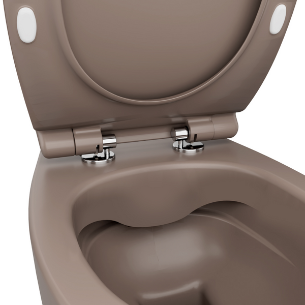Vtwonen Isvea Wc Toilet Badkamer Hangend Taupe Inclusief Softclose Toiletbril