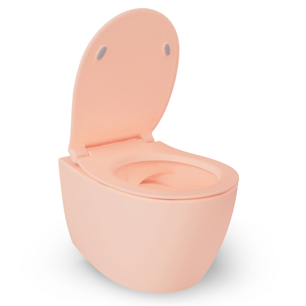 Vtwonen Isvea Wc Toilet Badkamer Hangend Zalm Roze Inclusief Softclose Toiletbril