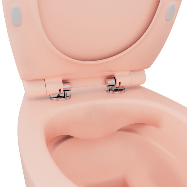 Vtwonen Isvea Wc Toilet Badkamer Hangend Zalm Roze Inclusief Softclose Toiletbril