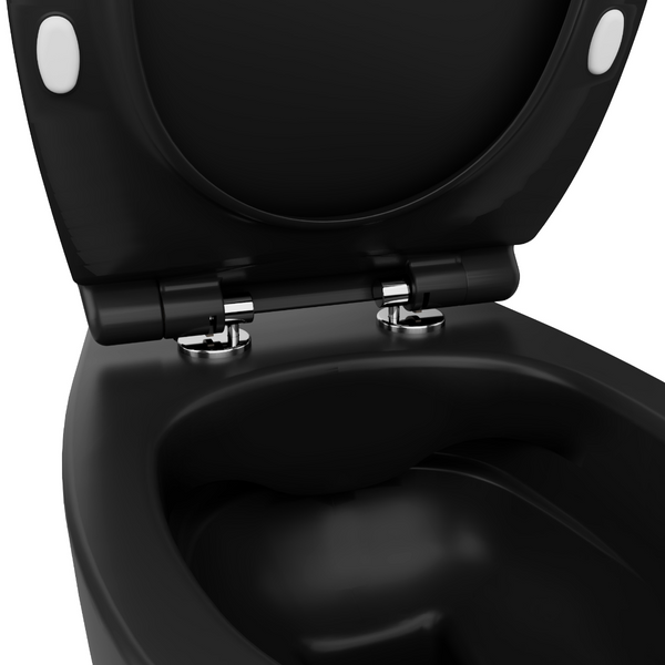 Vtwonen Isvea Wc Toilet Badkamer Hangend Zwart Inclusief Softclose Toiletbril