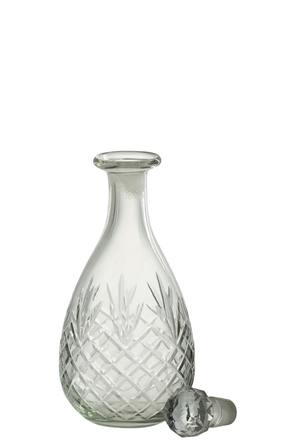 Vtwonen J-Line Decoratie Fles Faune - Glas - Transparant - Small